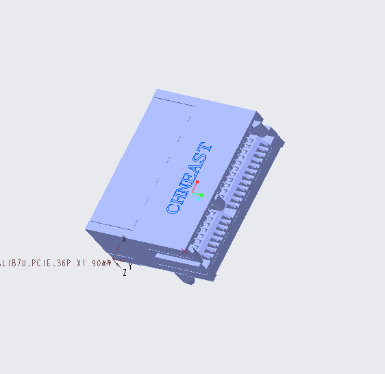 EAST-036AL1B7U PCIE 36P（X1）90度导柱式