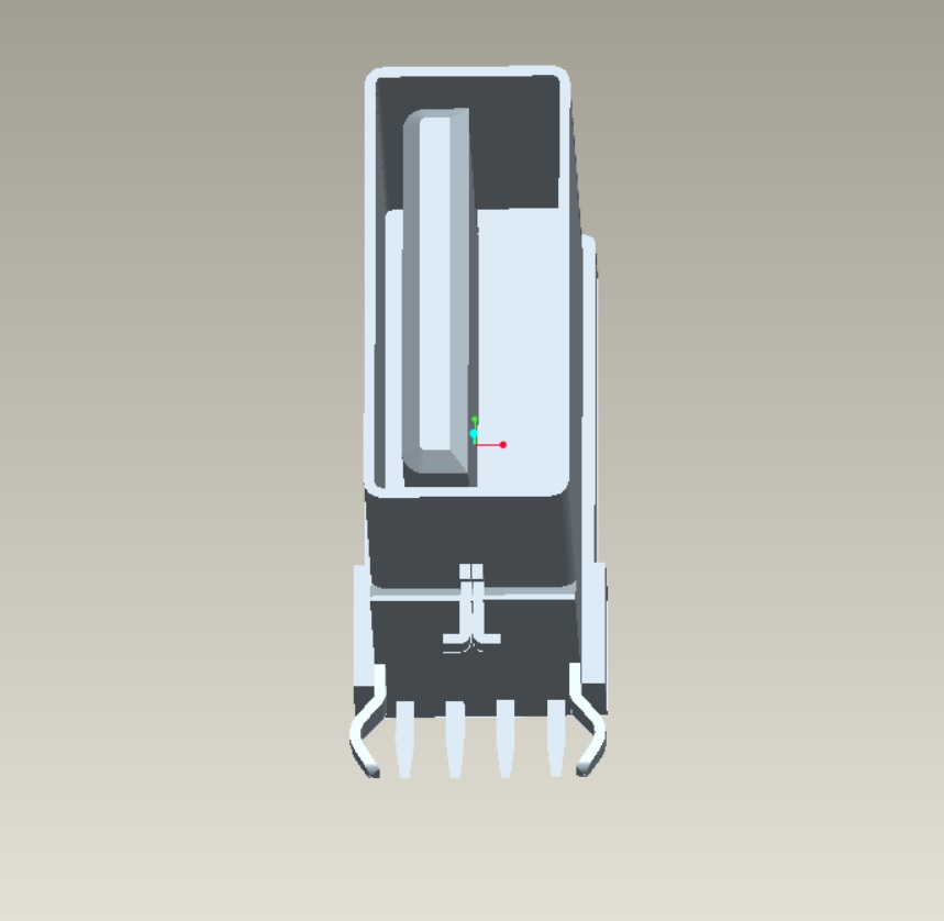 EAST-USB2G2X0PX1R USB 2.0 AF侧插短体L14.0无卷边Y型