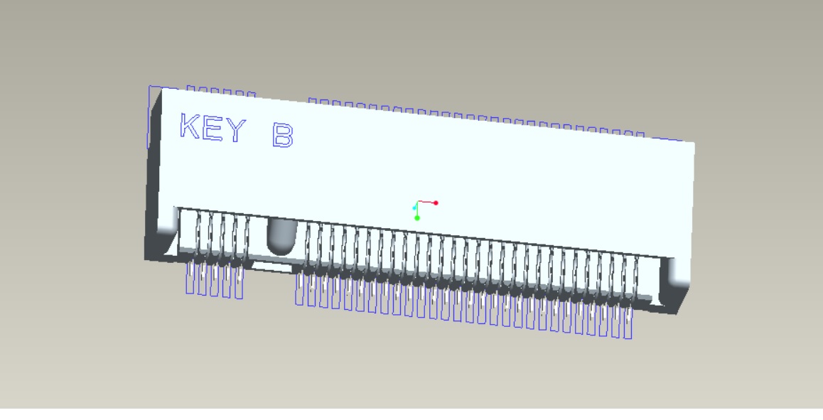 EAST-06731AXXK1BR NGFF M.2 X.KEY H3.1MM