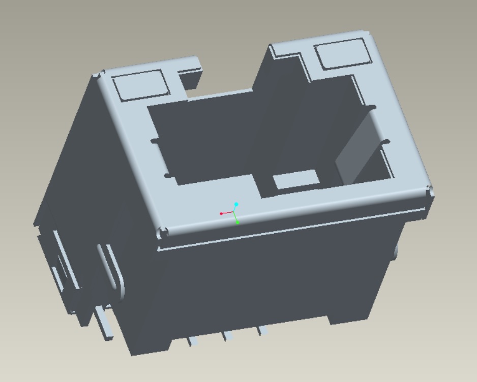 EAST-B011-420X1-P RJ45 沉板4.2板上6.85开口向上带灯全包DIP