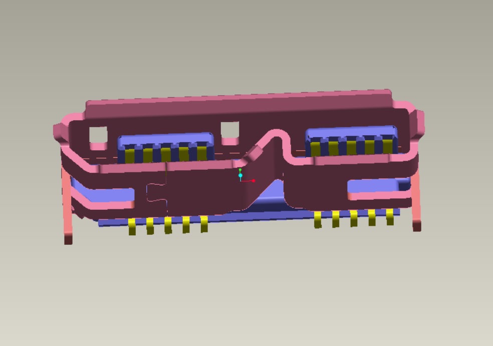 MICRO USB 3.0 BF SMT 外壳两脚DIP