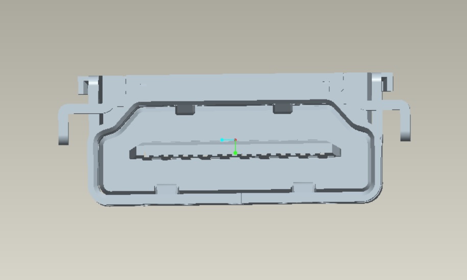 HDMI A TYPE反向沉板板上H2.00 CH=1.93