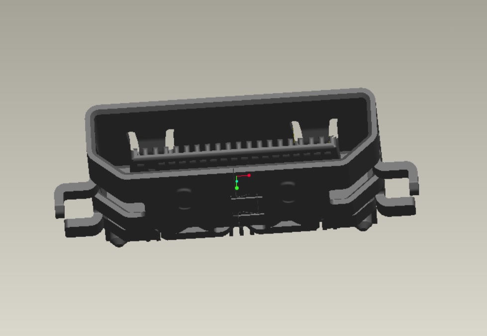 HDMI C TYPE SMT沉板H0.80外壳前插后贴